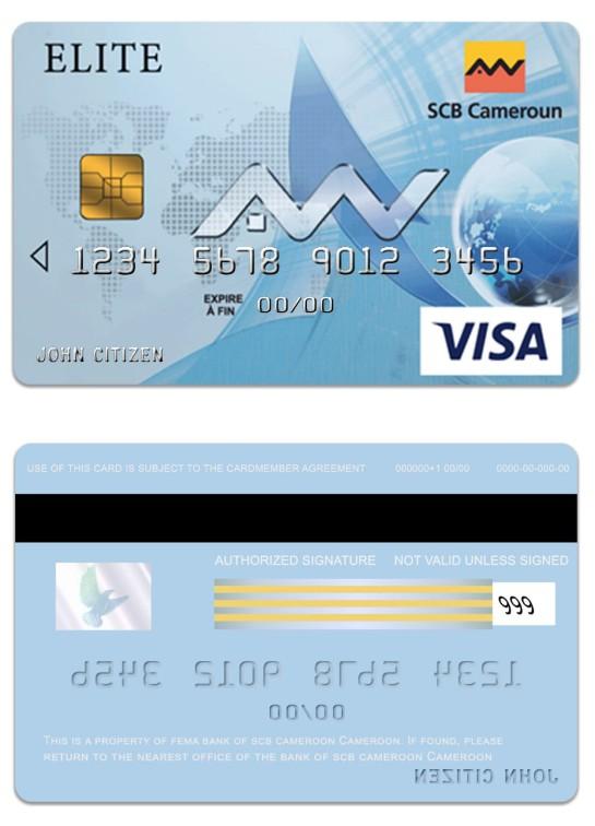 Cameroon SCB bank visa elite card